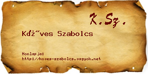 Köves Szabolcs névjegykártya